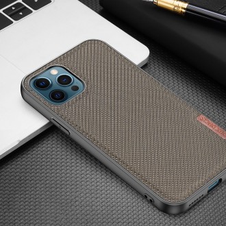 Dux Ducis Fino case covered with nylon material for iPhone 12 Pro Max black