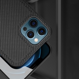 Dux Ducis Fino case covered with nylon material for iPhone 12 Pro Max black