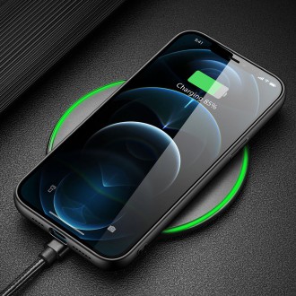 Dux Ducis Fino case covered with nylon material for iPhone 12 Pro Max black