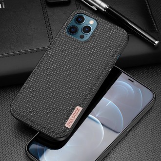 Dux Ducis Fino case covered with nylon material for iPhone 12 Pro Max black