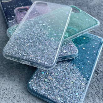Wozinsky Star Glitter Shining Cover for Samsung Galaxy A42 5G green