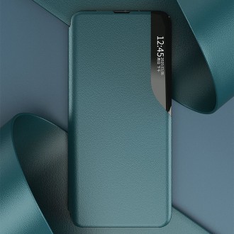 Eco Leather View Case elegant bookcase type case with kickstand for Samsung Galaxy S21 5G black