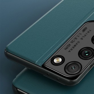 Eco Leather View Case elegant bookcase type case with kickstand for Samsung Galaxy S21 Ultra 5G black