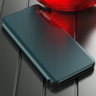 Eco Leather View Case elegant bookcase type case with kickstand for Samsung Galaxy S21 Ultra 5G red