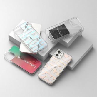 Ringke Fusion Design PC Case with TPU Bumper for iPhone 12 mini pink-green (GNAP0020)