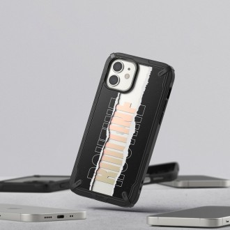 Ringke Fusion X Design durable PC Case with TPU Bumper for iPhone 12 mini black (Routine) (XDAP0020)