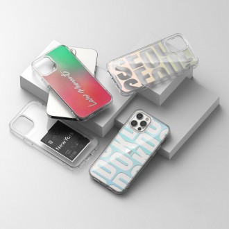 Ringke Fusion Design PC Case with TPU Bumper for iPhone 12 Pro / iPhone 12 pink-green (GNAP0024)