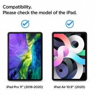 Tvrzené sklo Spigen GLAS.TR &quot;EZ FIT&quot; IPAD AIR 4 / 5 / IPAD PRO 11 CLEAR