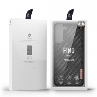 Dux Ducis Fino case covered with nylon material for Samsung Galaxy S21+ 5G (S21 Plus 5G) black