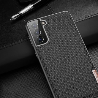 Dux Ducis Fino case covered with nylon material for Samsung Galaxy S21+ 5G (S21 Plus 5G) black