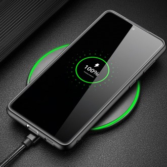 Dux Ducis Fino case covered with nylon material for Samsung Galaxy S21+ 5G (S21 Plus 5G) black