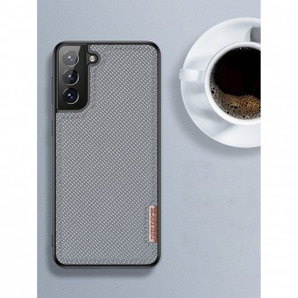 Dux Ducis Fino case covered with nylon material for Samsung Galaxy S21+ 5G (S21 Plus 5G) gray