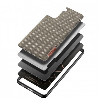 Dux Ducis Fino case covered with nylon material for Samsung Galaxy S21+ 5G (S21 Plus 5G) green