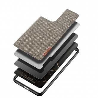 Dux Ducis Fino case covered with nylon material for Samsung Galaxy S21 Ultra 5G green