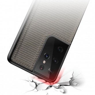 Dux Ducis Fino case covered with nylon material for Samsung Galaxy S21 Ultra 5G green