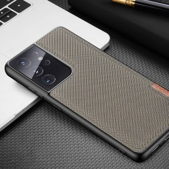 Dux Ducis Fino case covered with nylon material for Samsung Galaxy S21 Ultra 5G green