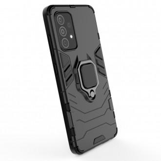 Ring Armor Case Kickstand Tough Rugged Cover for Samsung Galaxy A52s 5G / A52 5G / A52 4G black