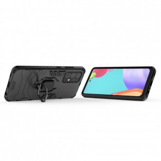 Ring Armor Case Kickstand Tough Rugged Cover for Samsung Galaxy A52s 5G / A52 5G / A52 4G black