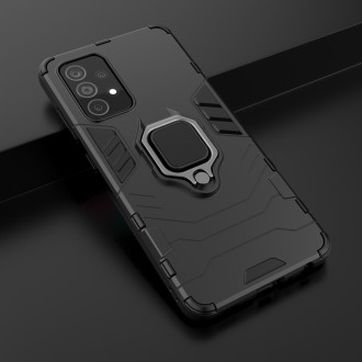 Ring Armor Case Kickstand Tough Rugged Cover for Samsung Galaxy A52s 5G / A52 5G / A52 4G black