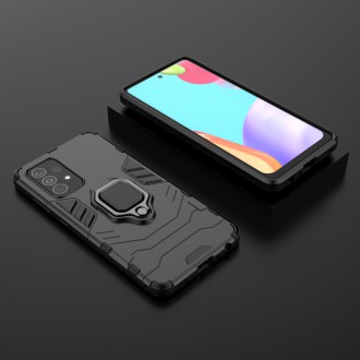 Ring Armor Case Kickstand Tough Rugged Cover for Samsung Galaxy A52s 5G / A52 5G / A52 4G black