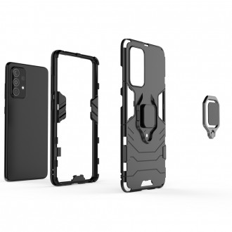 Ring Armor Case Kickstand Tough Rugged Cover for Samsung Galaxy A52s 5G / A52 5G / A52 4G blue