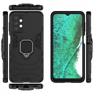 Ring Armor Case Kickstand Tough Rugged Cover for Samsung Galaxy A32 5G black