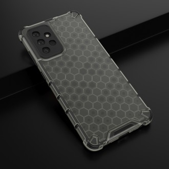 Honeycomb Case armor cover with TPU Bumper for Samsung Galaxy A72 4G black