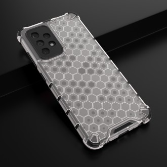 Honeycomb Case armor cover with TPU Bumper for Samsung Galaxy A52s 5G / A52 5G / A52 4G transparent