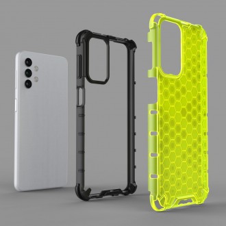 Honeycomb Case armor cover with TPU Bumper for Samsung Galaxy A32 5G green