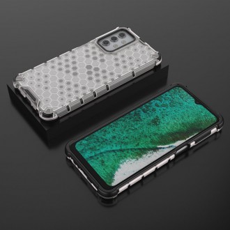 Honeycomb Case armor cover with TPU Bumper for Samsung Galaxy A32 5G transparent