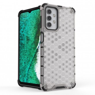 Honeycomb Case armor cover with TPU Bumper for Samsung Galaxy A32 5G transparent