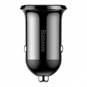 Baseus Grain Pro nabíječka do auta 2x USB 4,8 A černá (CCALLP-01)