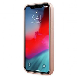 Pevné pouzdro Guess GUHCP12LIGLRG iPhone 12 Pro Max 6,7&quot; růžové zlato/růžové zlato Iridescent