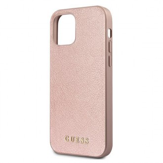 Pevné pouzdro Guess GUHCP12LIGLRG iPhone 12 Pro Max 6,7&quot; růžové zlato/růžové zlato Iridescent