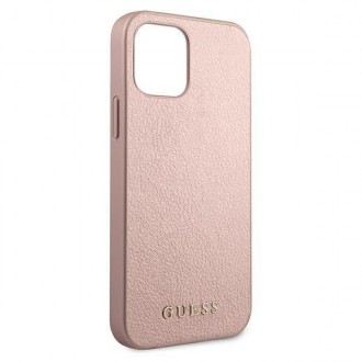 Pevné pouzdro Guess GUHCP12LIGLRG iPhone 12 Pro Max 6,7&quot; růžové zlato/růžové zlato Iridescent