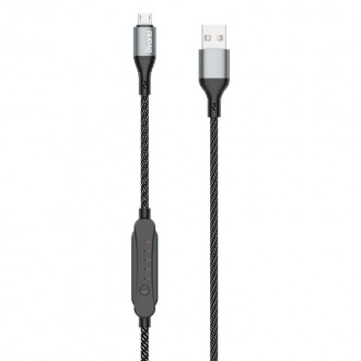 Dudao USB cable - micro USB 5 A 1 m timer timer 1 - 5 hours black (L7xsM)