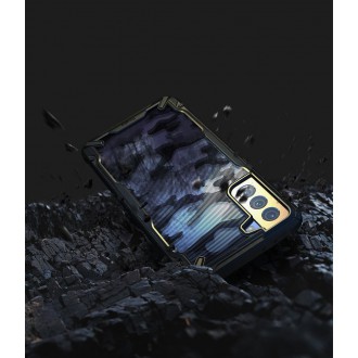 Ringke Fusion X Design durable PC Case with TPU Bumper for Samsung Galaxy S21+ 5G (S21 Plus 5G) Camo Black (XDSG0045)