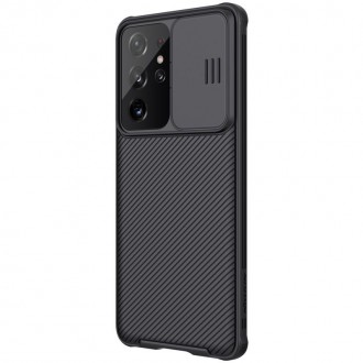 Ochranné pouzdro Nillkin CamShield Pro Case Hard Armor Cover pro fotoaparát Samsung Galaxy S21 Ultra 5G Black