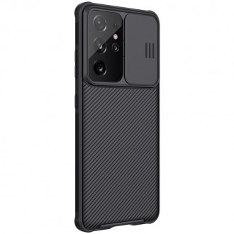 Ochranné pouzdro Nillkin CamShield Pro Case Hard Armor Cover pro fotoaparát Samsung Galaxy S21 Ultra 5G Black