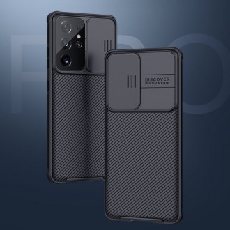 Ochranné pouzdro Nillkin CamShield Pro Case Hard Armor Cover pro fotoaparát Samsung Galaxy S21 Ultra 5G Black