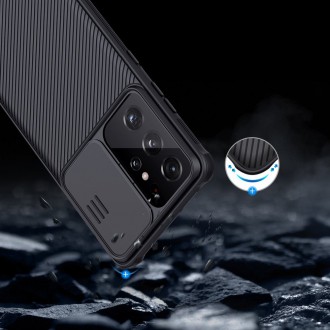 Ochranné pouzdro Nillkin CamShield Pro Case Hard Armor Cover pro fotoaparát Samsung Galaxy S21 Ultra 5G Black
