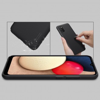 Nillkin Super Frosted Shield Case + kickstand for Samsung Galaxy A02s EU black