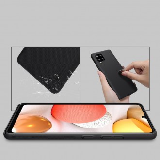 Nillkin Super Frosted Shield Case + kickstand for Samsung Galaxy A42 5G black