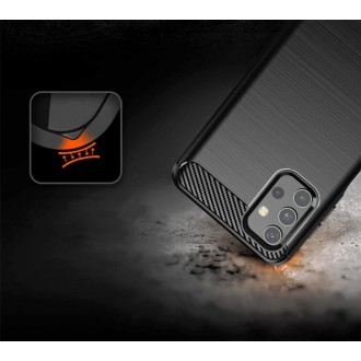 Carbon Case Flexible TPU Cover for Samsung Galaxy A32 5G black