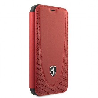 Ferrari FEOGOFLBKP12LRE iPhone 12 Pro Max 6,7&quot; červená/červená kniha Off Track perforovaná