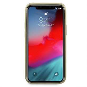 Guess GUHCP12SIGLGO iPhone 12 mini 5,4&quot; zlatý/zlatý pevný obal Iridescent