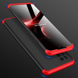 GKK 360 Protection Case Front and Back Case Full Body Cover Samsung Galaxy A42 5G black-red