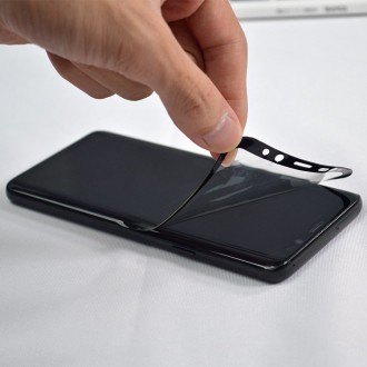 3D Edge Nano Flexi Glass Hybrid Full Screen Protector with frame for Samsung Galaxy S21 Ultra 5G transparent