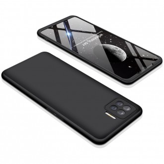 GKK 360 Protection Case Front and Back Case Full Body Cover Oppo A73 black