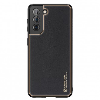 Dux Ducis Yolo elegant case made of soft TPU and PU leather for Samsung Galaxy S21 5G black